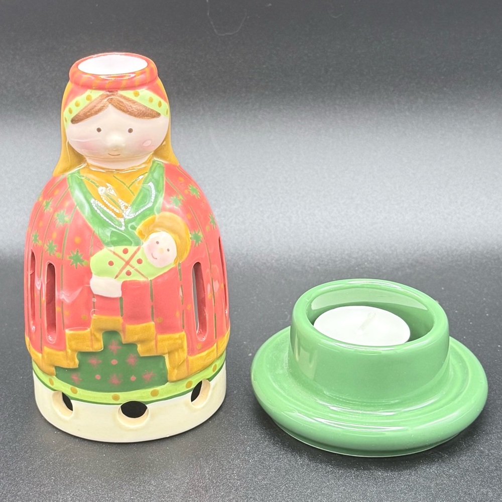 Villeroy & Boch Tartan Christmas Story Candlestick Maria in Box